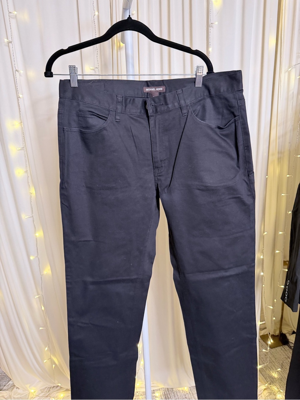 Michael Kors Black Dress Pants with Branded Waistband